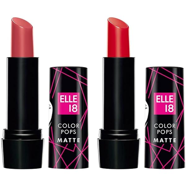 Buy Elle 18 Color Pop Matte Lip Color, R33, Code Red, 4.3G & Color